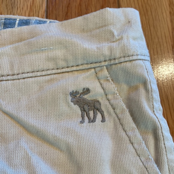 Vintage Y2K Abercrombie & Fitch khaki tan stretch shorts 00 - Picture 4 of 5